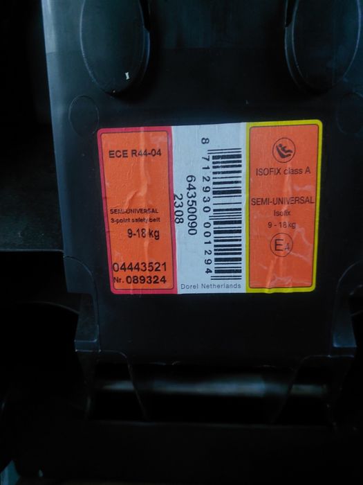 Fotelik Maxi Cosi 9-18 kg isofix