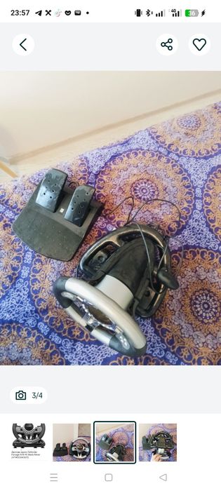 Продам игровой  руль+ педали DEFENDER