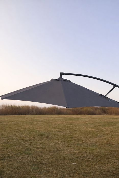 Parasol ogrodowy 300cm grafitowy