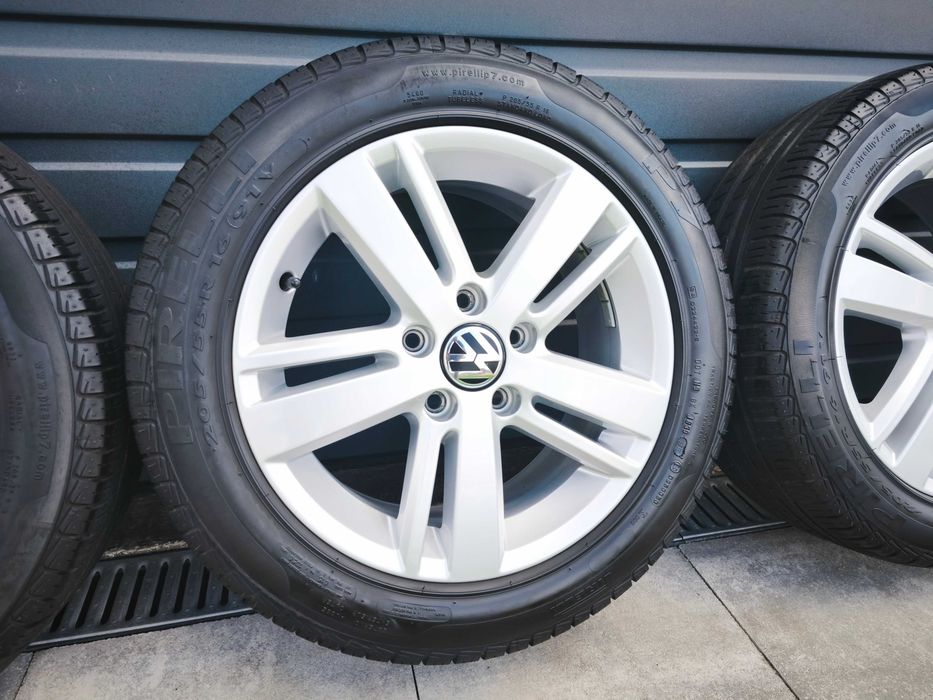 Oryginał VW 16" 5x112 Golf Touran Sharan Passat Jetta Sportsvan ŁADNE