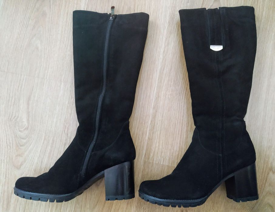 Зимові сапоги/чоботи замшеві