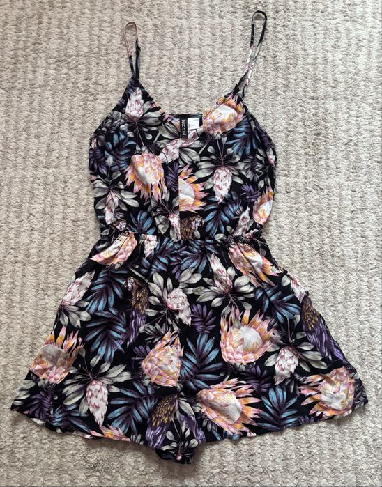 Kombinezon letni kwiatowy damski H&M, rozmiar 36