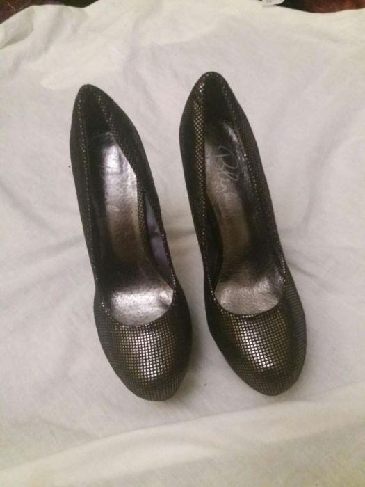 Blink Szpilki na platformie błyszczą polyskuja w świetle rozm 39