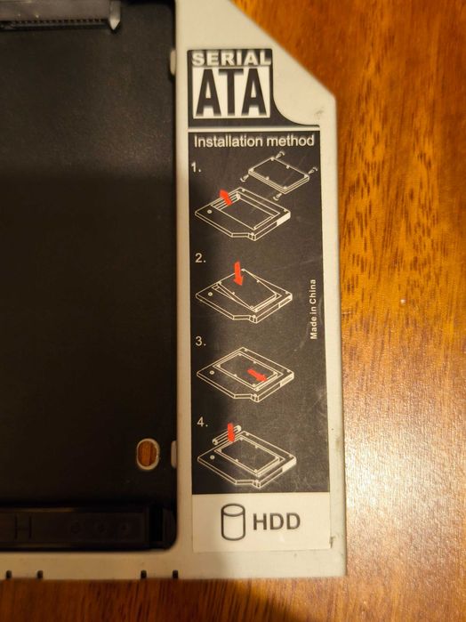 Adaptador DVD para disco SATA para Portátil