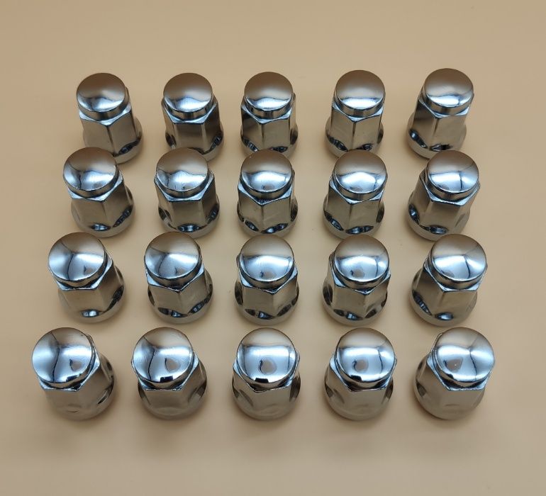 Колесные гайки М12х1,5х33 конус хром для Киа, Мазда, Хонда, Шевроле