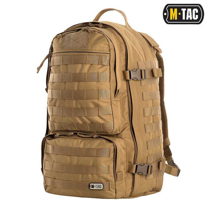 Тактический рюкзак 50 литров M-TAC Trooper Pack Койот Песочный военный рюкзак ВСУ 58x36x28