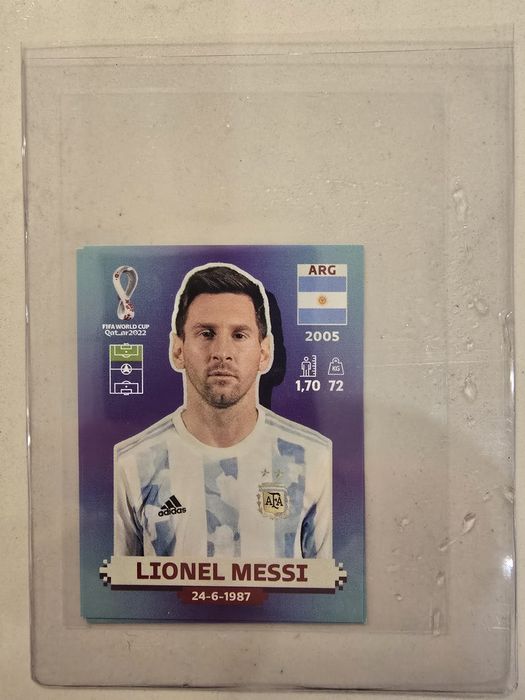 Cromo Messi Mundial Qatar 2022