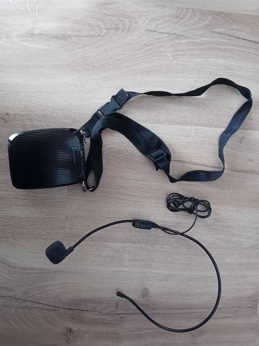 Amplificador de voz zoweetek e microfone