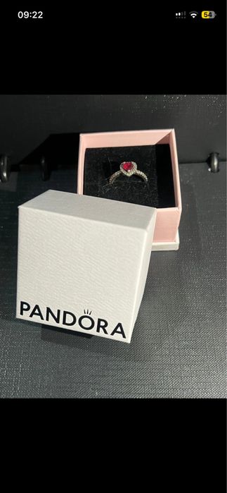 Anel coração pandora