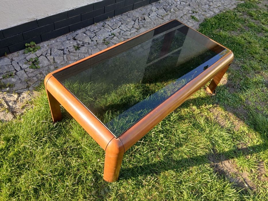 Stolik kawowy szklany blat 107x53 wys 37