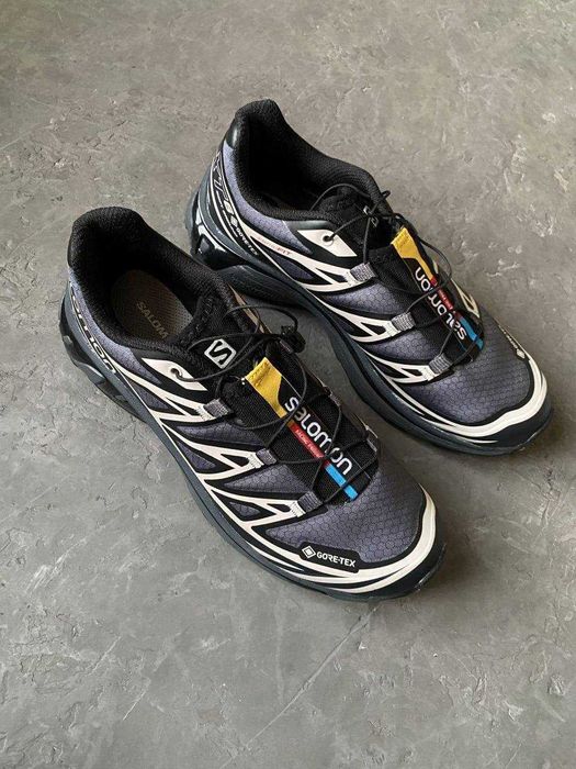 (БЕЗ ПЕРЕДОПЛАТИ)Salomon XT-6 Gore-Tex Black Grey White Соломони ХТ-6