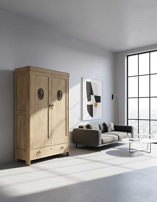 Dębowa Szafa Secesyjna AntykiMarki