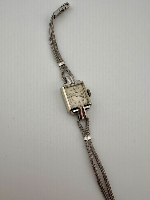 Omega 14k złocona Art Deco lata 50