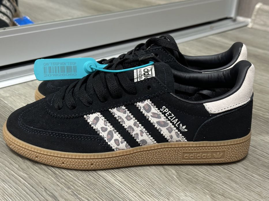 Кроссовки Adidas Handball Spezial 38 р Black Wonder Leopard кеди кросівки взуття адідас леопард