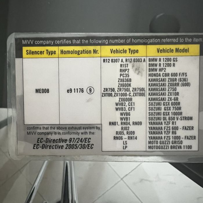 Escape mivv carbon GP com cartao de homologacao