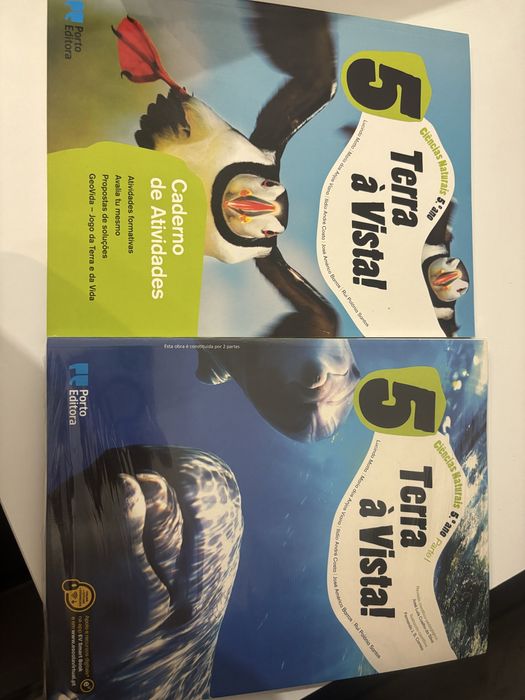 Livro escolar e caderno atividades 5° ano