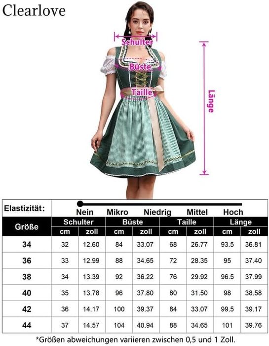 Nowa Sukienka Oktoberfest  Clearlove XL 42