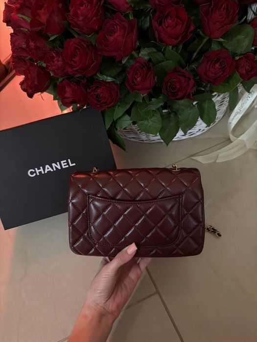 Бордова сумка Chanel, сумка шанель