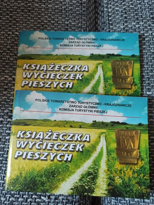 Książeczka wycieczek pieszych PTTK 2 sztuki