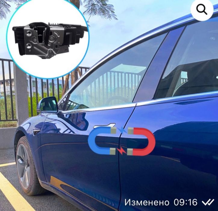 Дотяжки Дверей, Доводчики Tesla Model S 3 Y