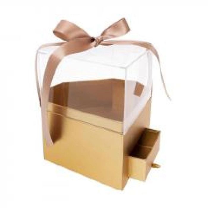 Pudełko Flower Box Diament złoto ROZETTE