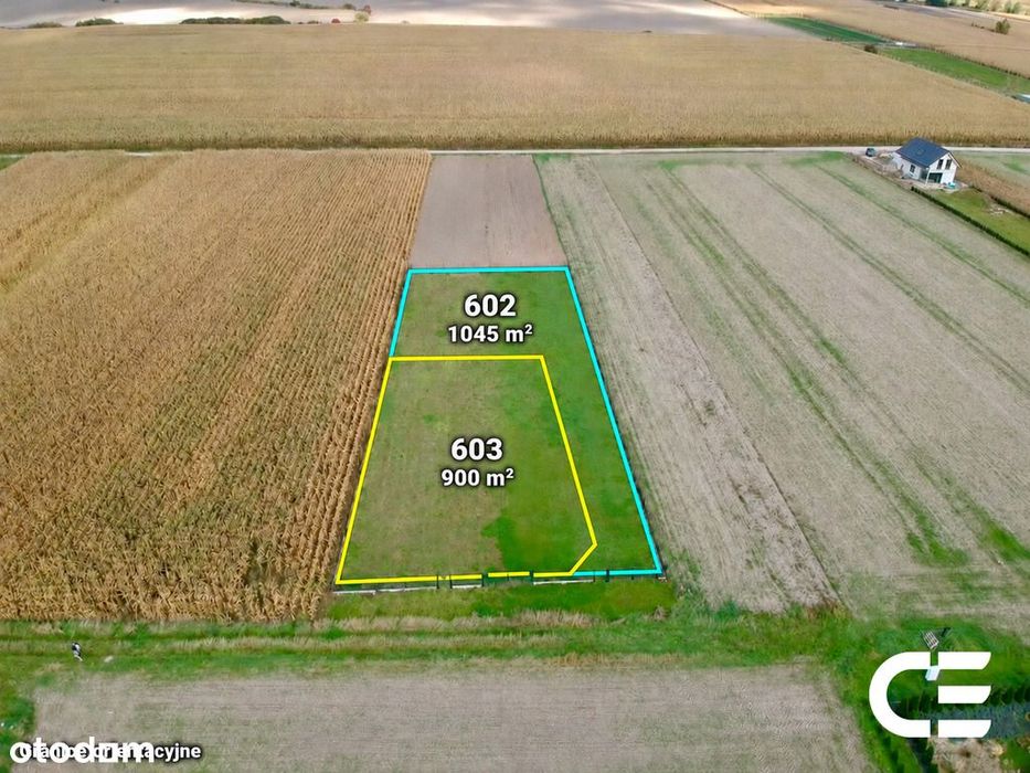 Bystre | 2 działki budowlane | 1046 m² i 900 m²