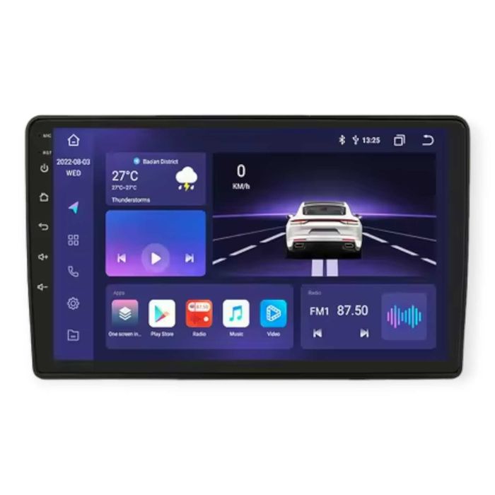 Rádio Android Fiat Ducato Auto WiFi GPS Carplay Mãos Livres Bleutooth