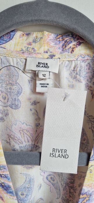 River Island sukienka boho na lato viscoza L