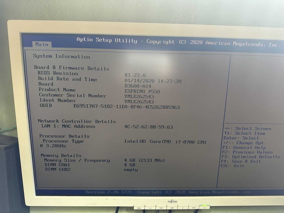 Системник Fujitsu Esprimo Р558 , робочий (БЕЗ проца, памяті, харда)