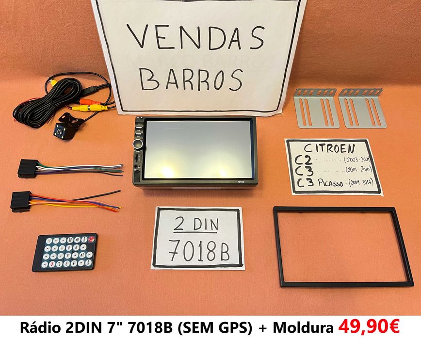 (NOVO) Rádio 2DIN • CITROEN C2 C3 • Android GPS [4+64GB]