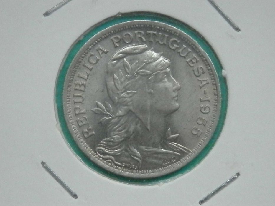 1453 - República: 50 centavos 1955 alpaca, por 8,50