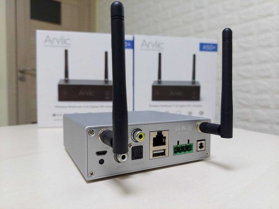 Hi-Fi Підсилювач Arylic A50+ WiFi/Bluetooth 2x50W стримінг мультирум