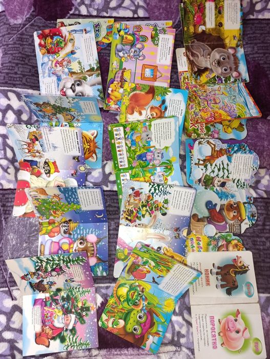 Книги дитячі, казки, тверді сторінки, енциклопедії, пазли