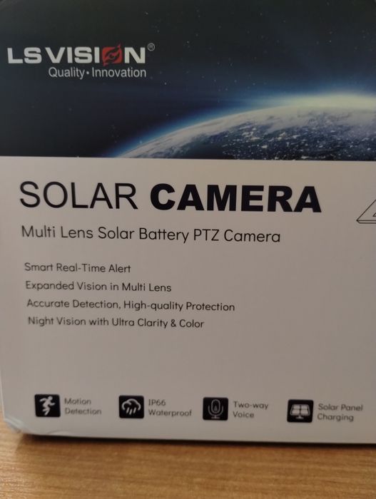 Kamera zewnętrzna 4G 8K na kartę sim z panelem solarnym 2 obiektywy.
