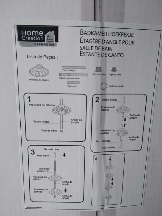 Estante de canto - Casa De Banho (Duche)