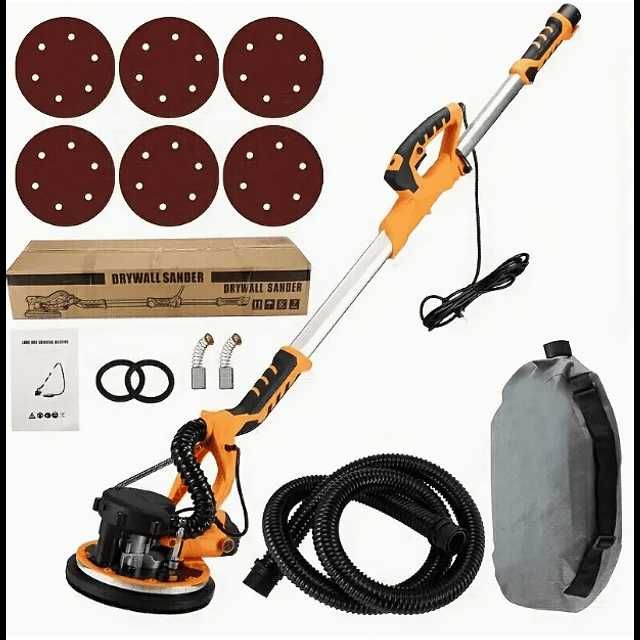 F1146 lixadeira parede excêntrica drywall 225mm 1390w lixadeira saco