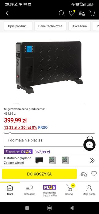 Grzejnik konwektorowy Milla Home 2300W