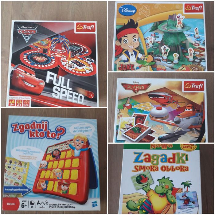 Zestaw 5 gier planszowych
