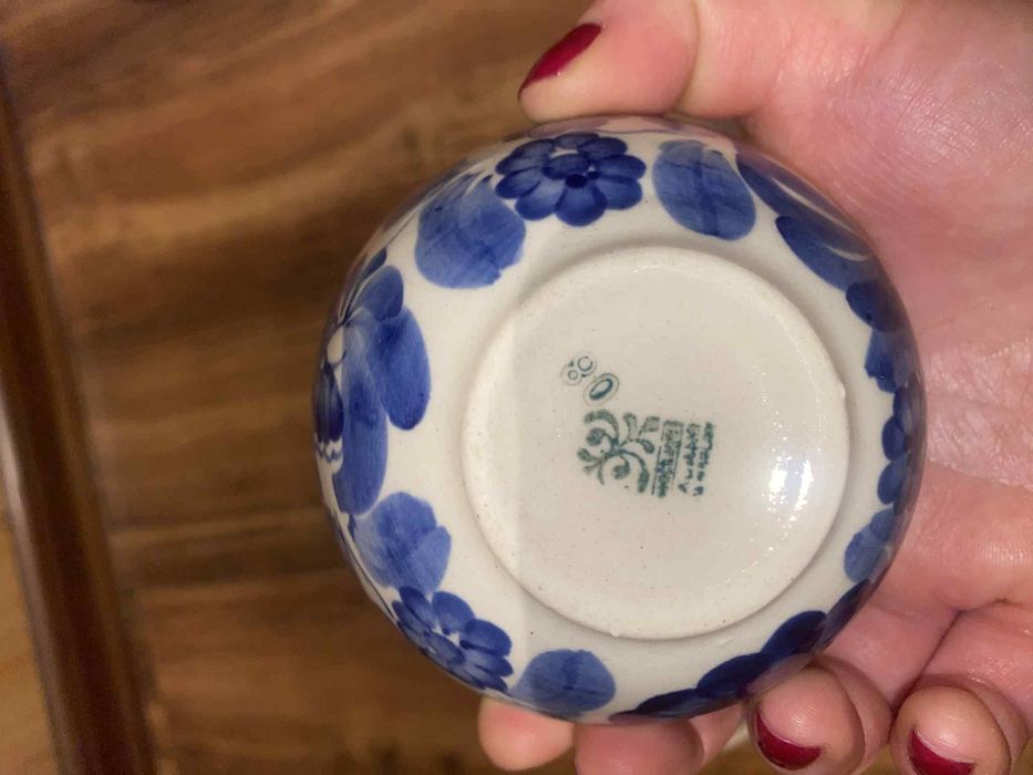 Fajans prl kobaltowy