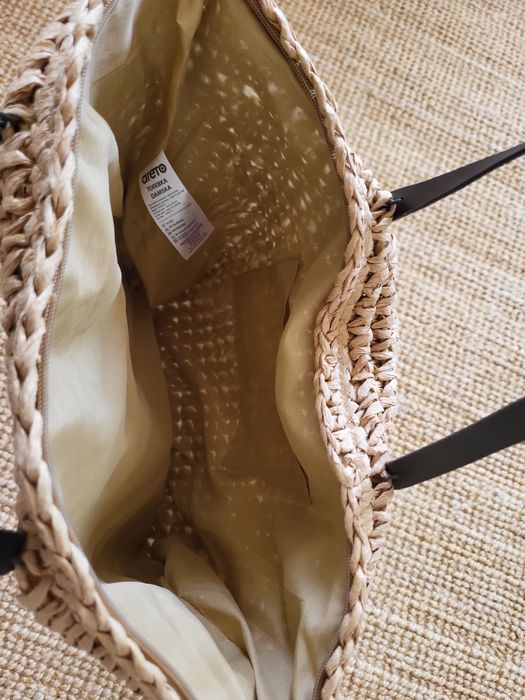 Torba plażowa,naturalna 45x35 NOWA