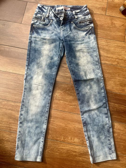 Spodnie jeansowe troll , rozm 32, dobre na xs i małą s, denim
