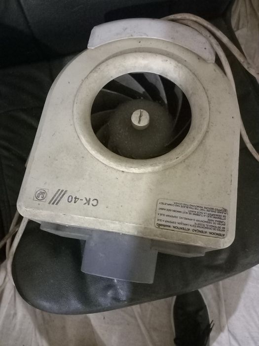 Exaustor usado  a trabalhar