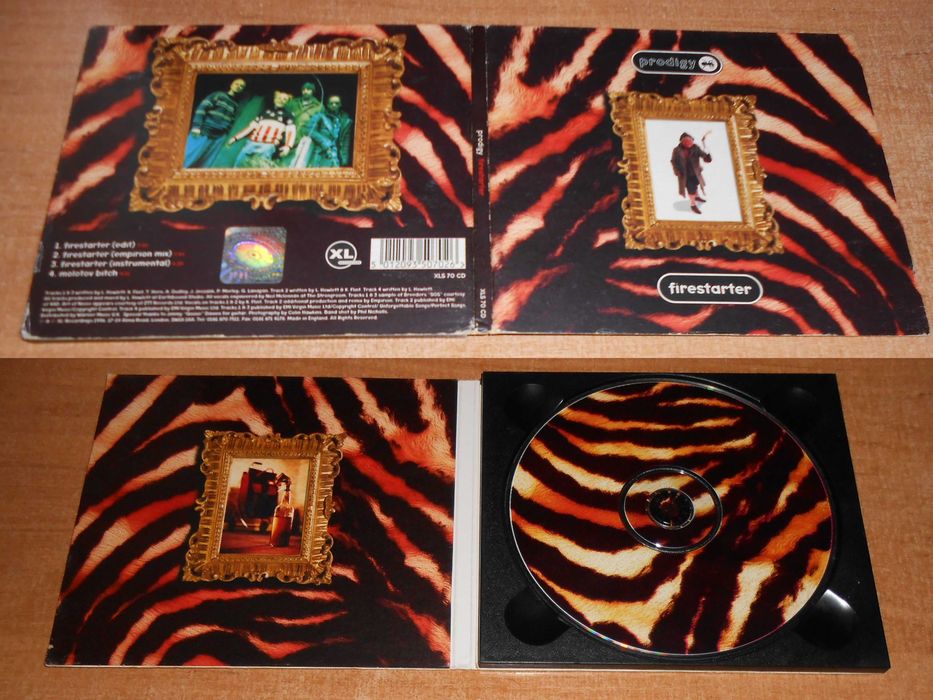 Prodigy – Firestarter [XL Recordings – XLS 70 CD][CD Single Digipak][UK Mar 18, 1996] Electronic, Breakbeat, EBM, Big Beat VG+/VG+