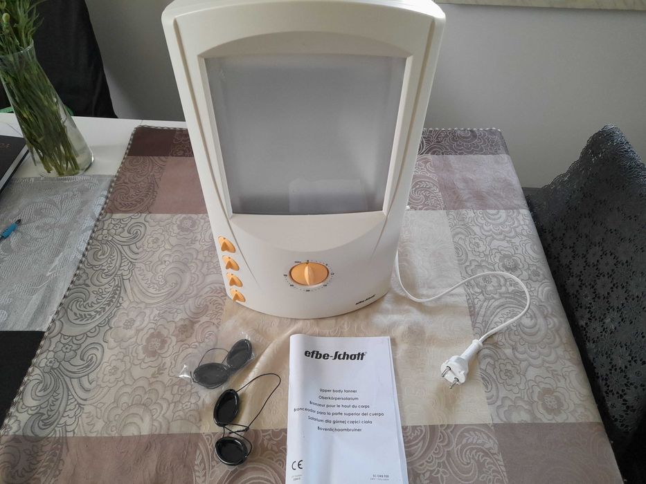 Lampa do opalania twarzy SOLARIUM 440W okulary EFBE-SCHOTT