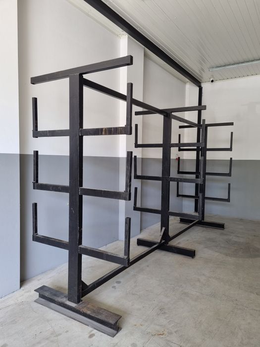 Regał wspornikowy magazynowy regał na stal dwustronny