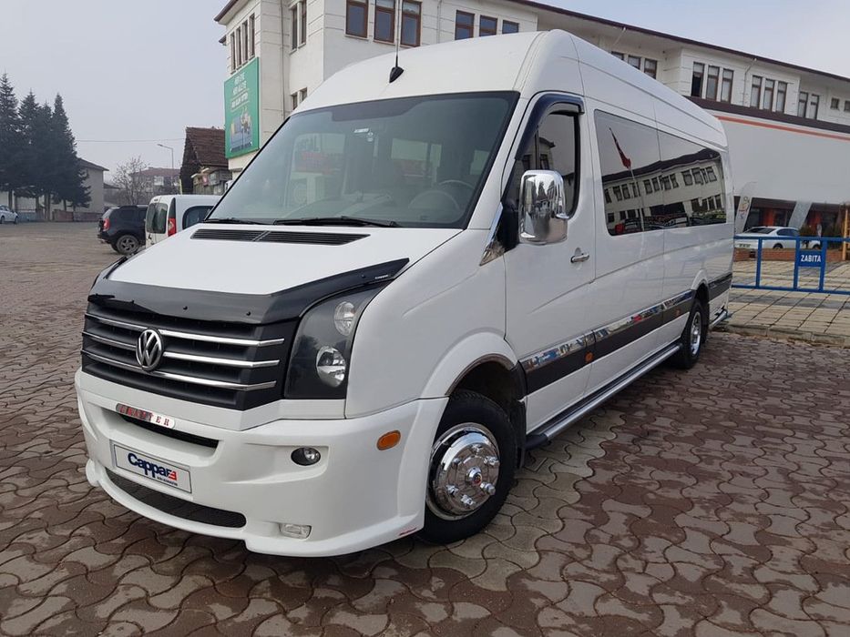 Дефлектор капота для Volkswagen Crafter 2006-2016 гг. Пластик EuroCap