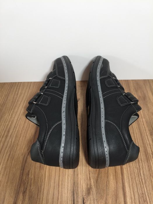 Buty męskie czarne na rzepy rozmiar 44 28cm