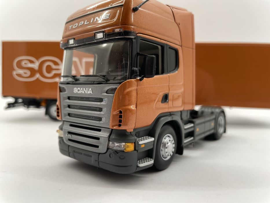 Minichamps .1/43  SCANIA R470 с полуприцепом.Штора.Фура.