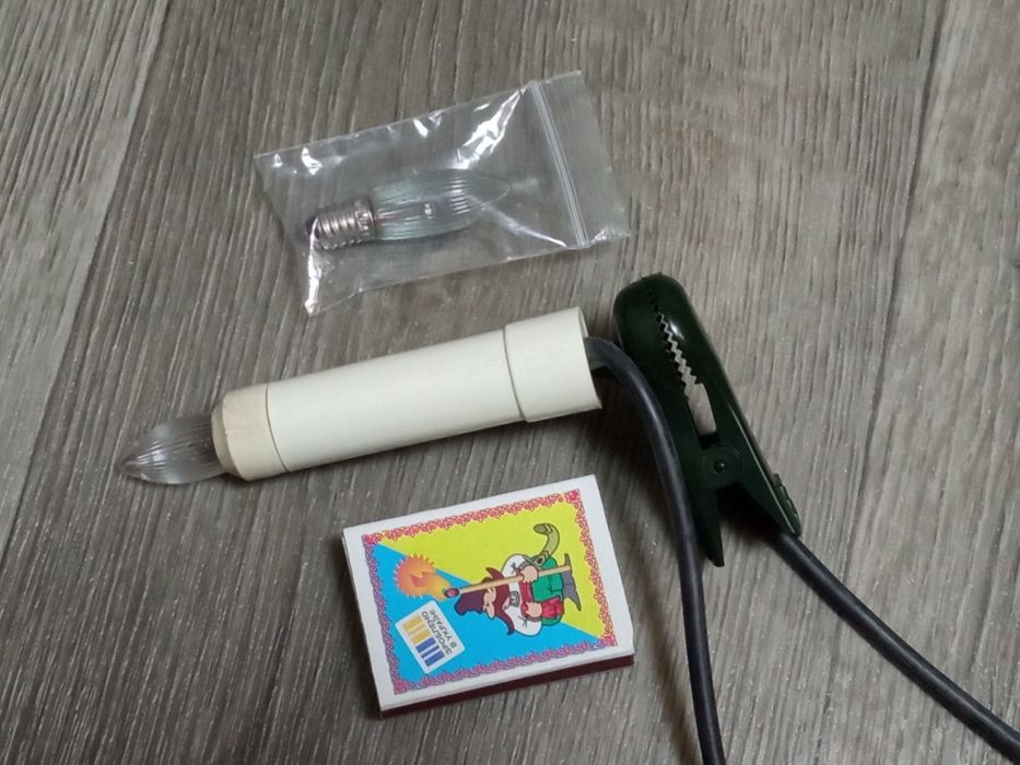 Гирлянда СВЕЧИ большие на прищепках ГДР