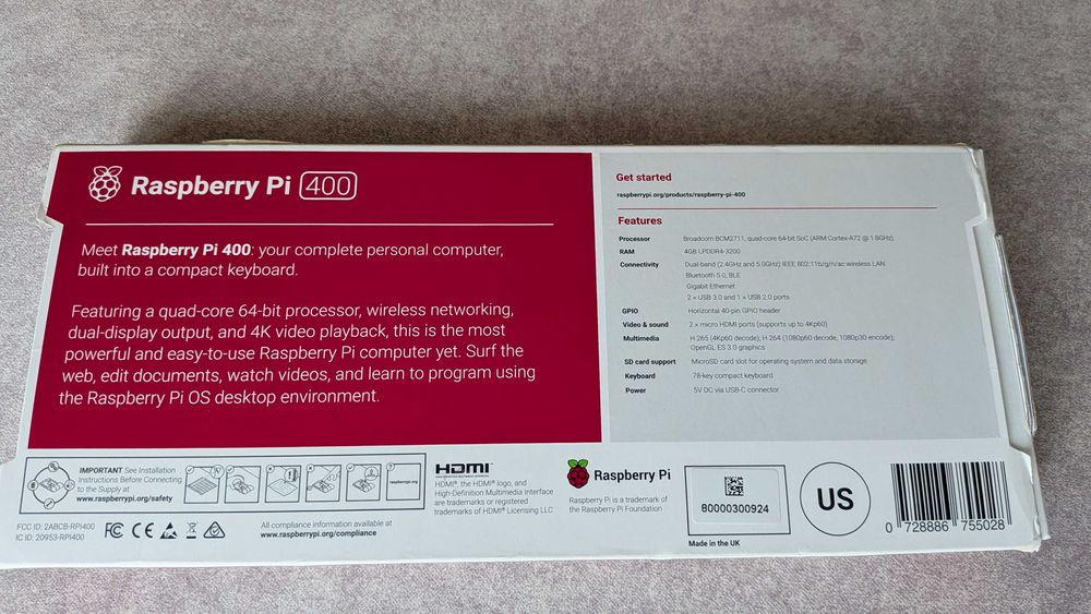 Komputer Raspberry Pi400